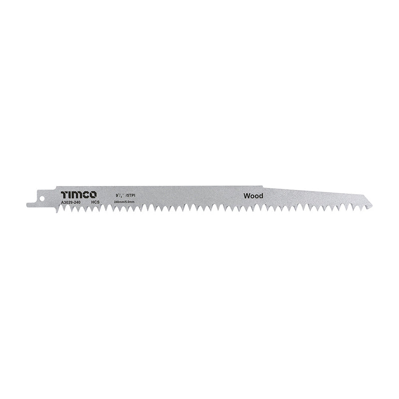 Wood Cutting - HCS Reciprocating Saw Blades