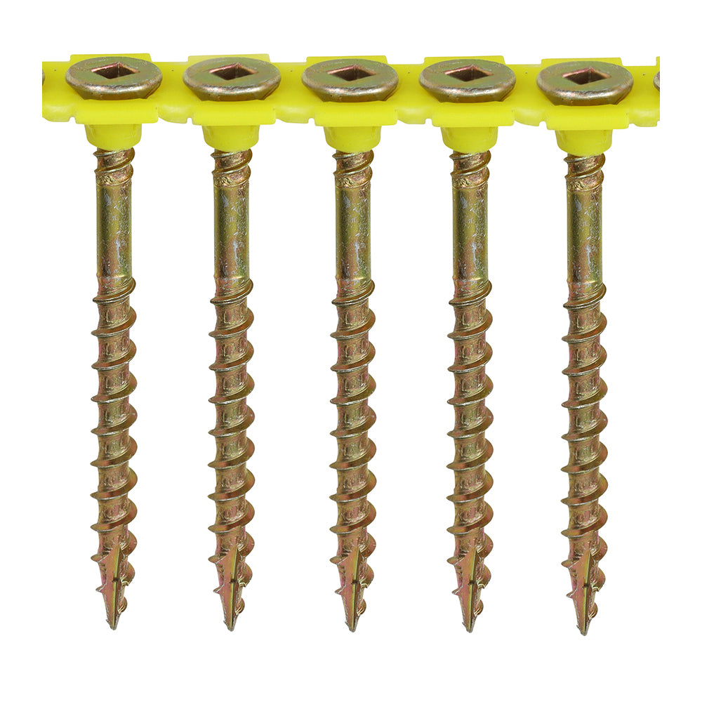 Collated Flooring Screws - SQ - Countersunk - Yellow | 4.2 x 55 product image