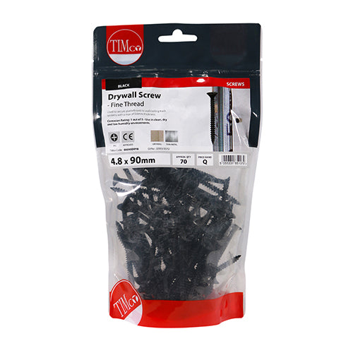Drywall Screws - Fine Thread - PH - Bugle - Black | 4.8 x 90 additional image 2
