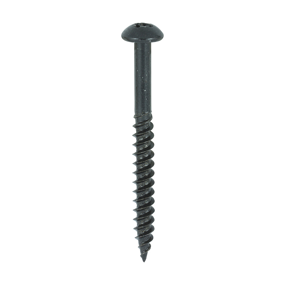 Blackjax Woodscrews - PZ - Round - Black Organic | 10 x 2 product image