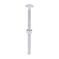 Carriage Bolts Hex Nuts & Form A Washers - Dome - Exterior - Silver | M6 x 100 product image