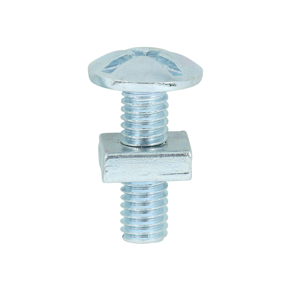 Roofing Bolts with Square Nuts - Zinc | M6 x 20 product image