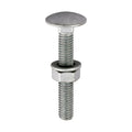 Carriage Bolts Hex Nuts & Form A Washers - Dome - Exterior - Silver | M6 x 40 product image