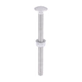 Carriage Bolts Hex Nuts & Form A Washers - Dome - Exterior - Silver | M8 x 110 product image