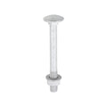 Carriage Bolts Hex Nuts & Form A Washers - Dome - Exterior - Silver | M8 x 75 product image