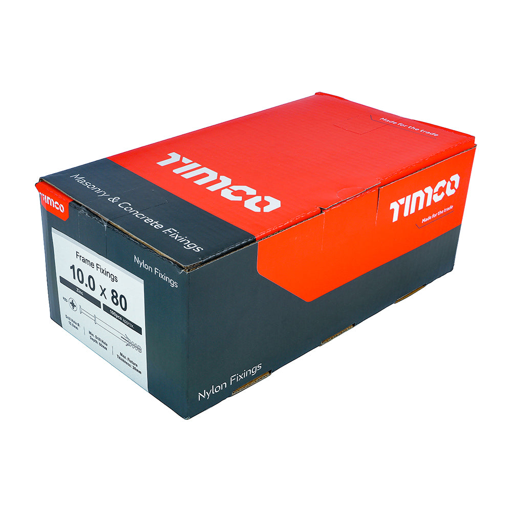 Nylon Frame Fixing - PZ - Zinc | 10.0 x 80 additional image 2