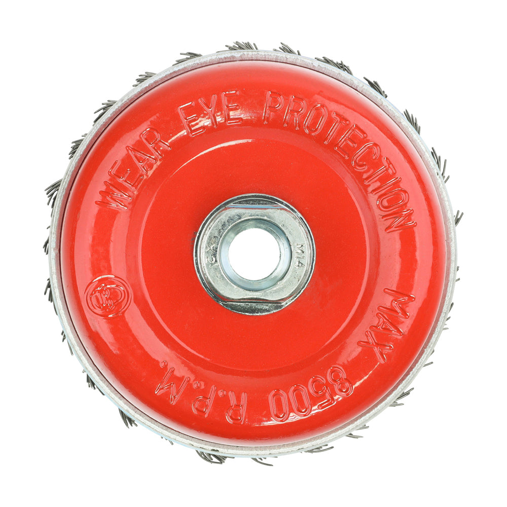 Angle Grinder Cup Brush - Twisted Knot Steel Wire | 100mm additional image 4