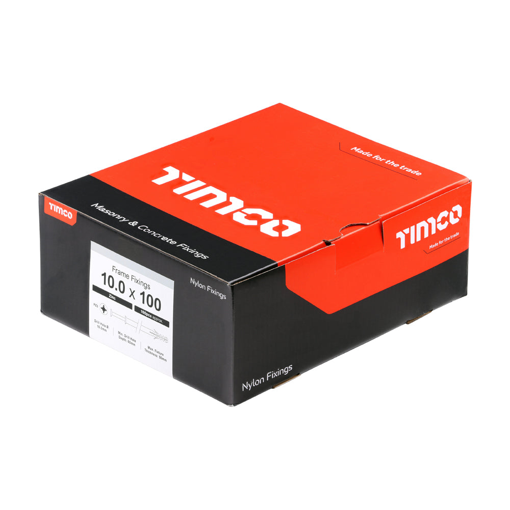 Nylon Frame Fixing - PZ - Zinc | 10.0 x 100 additional image 2