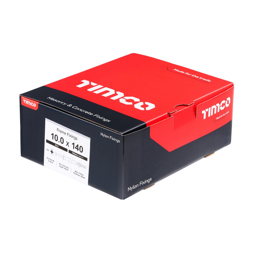 Nylon Frame Fixing - PZ - Zinc | 10.0 x 140 additional image 2