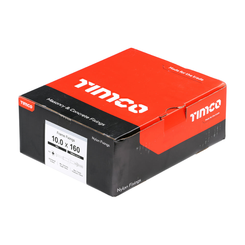 Nylon Frame Fixing - PZ - Zinc | 10.0 x 160 additional image 2
