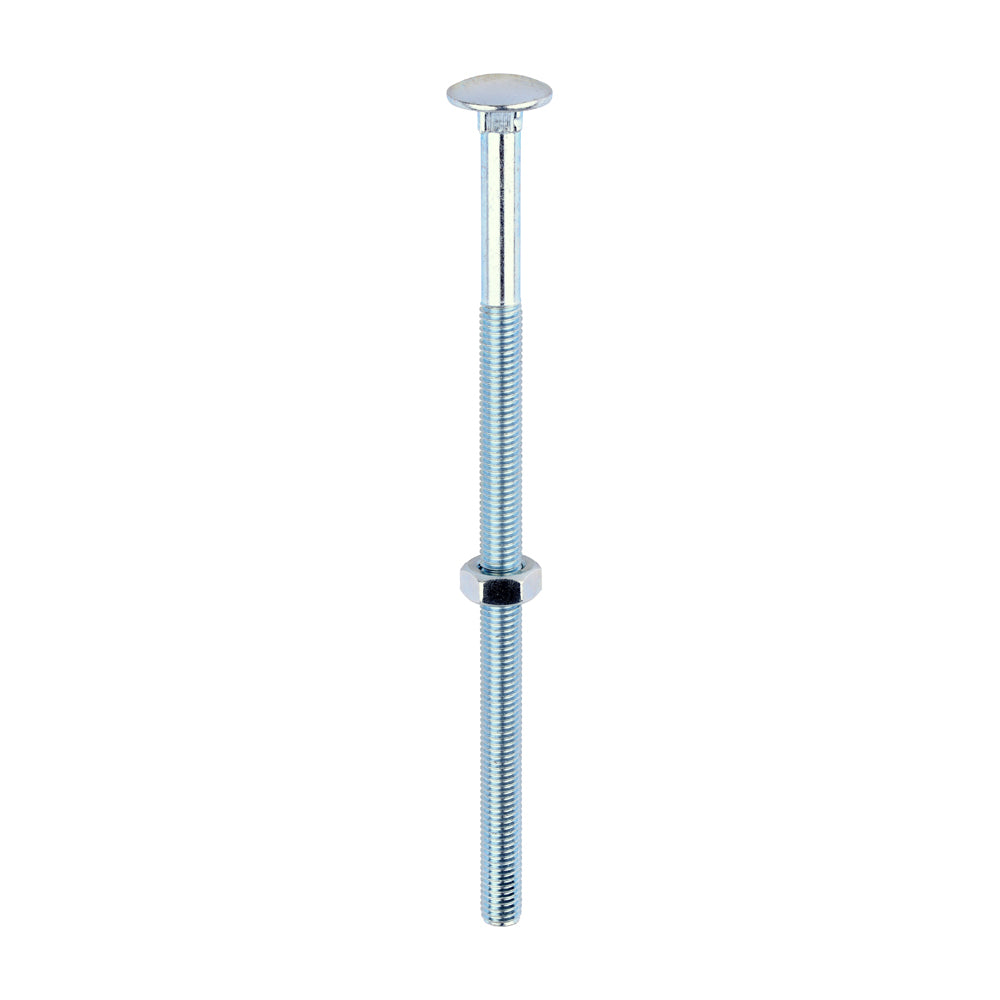 Carriage Bolts & Hex Nuts - Zinc | M10 x 200 product image