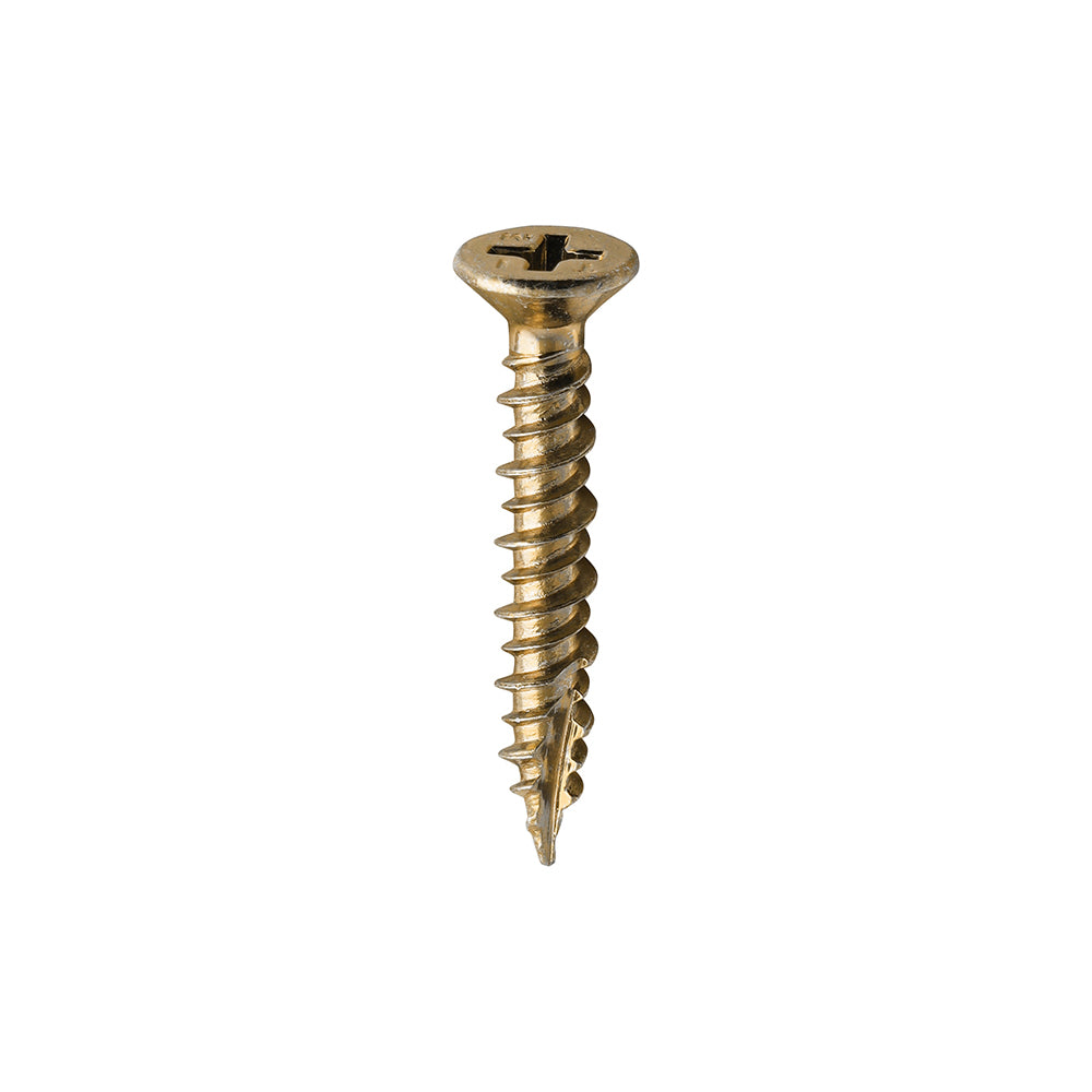 Window Fabrication Screws - Countersunk - PH - High-Low Thread - Slash Point - Yellow | 4.3 x 25 product image