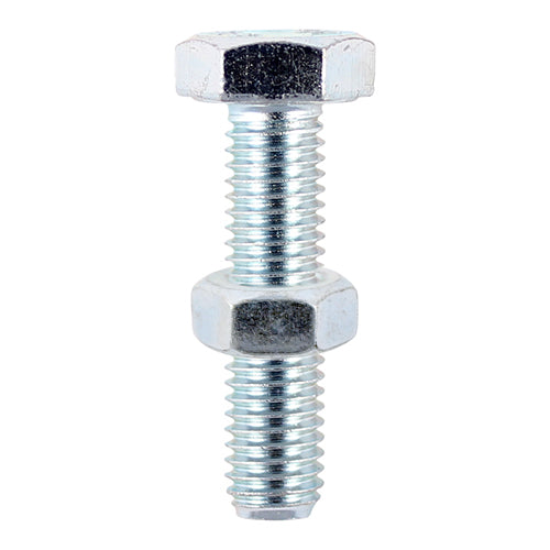 Set Screws & Hex Nuts - Grade 8.8 - Zinc | M10 x 50 product image