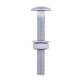 Carriage Bolts Hex Nuts & Form A Washers - Dome - Exterior - Silver | M10 x 75 product image