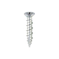 Window Fabrication Screws - Countersunk - PH - High-Low Thread - Slash Point - Zinc | 4.8 x 25 product image