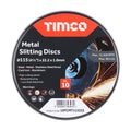 Bonded Abrasive Disc - For Cutting | 115 x 22.2 x 1.0 | Tin | Pack of 10 product image