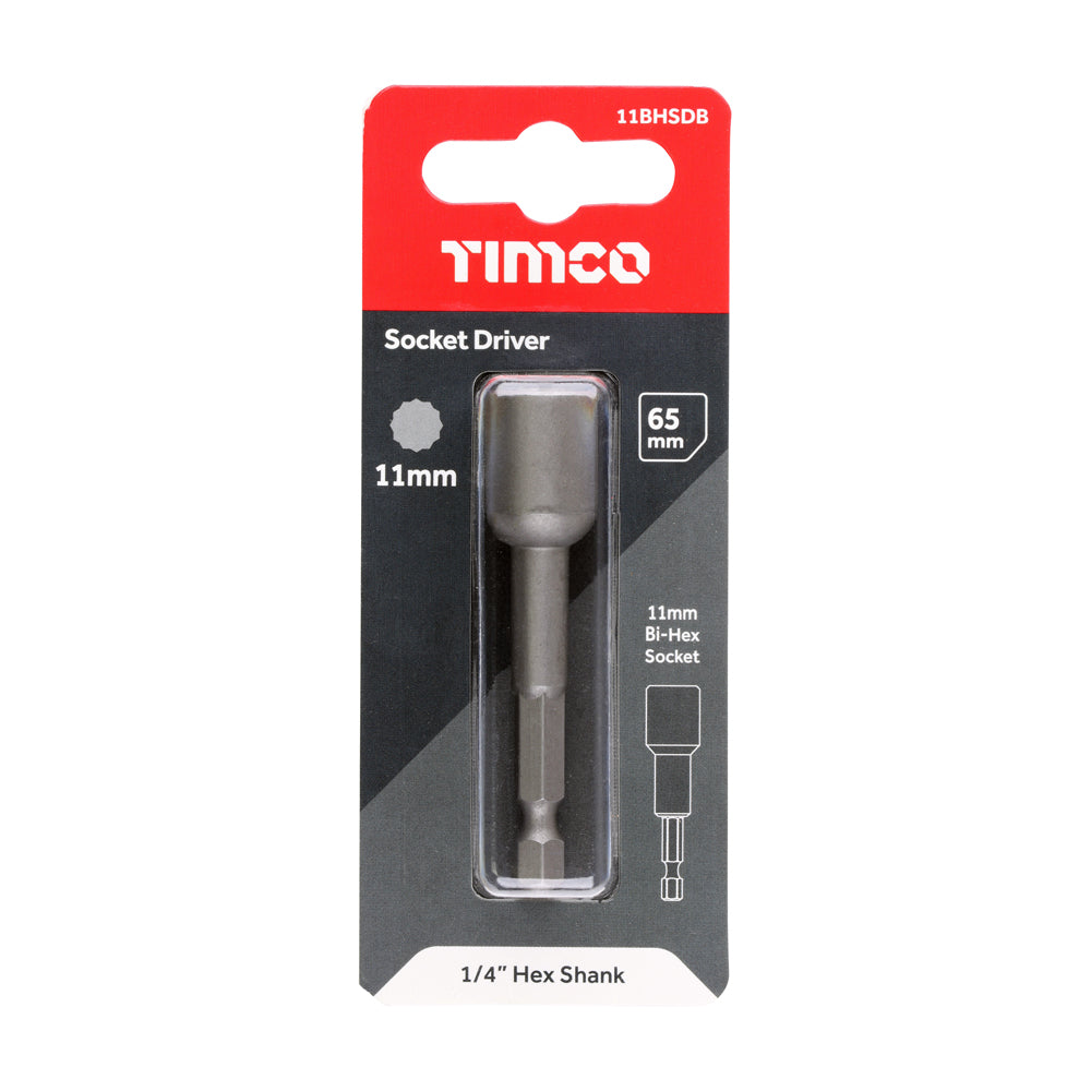 Magnetic Socket Driver Bit - Bi-Hex | 11 x 65 additional image 2