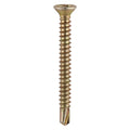 Window Fabrication Screws - Countersunk with Ribs - PH - Self-Tapping - Self-Drilling Point - Yellow | 3.9 x 16 product image