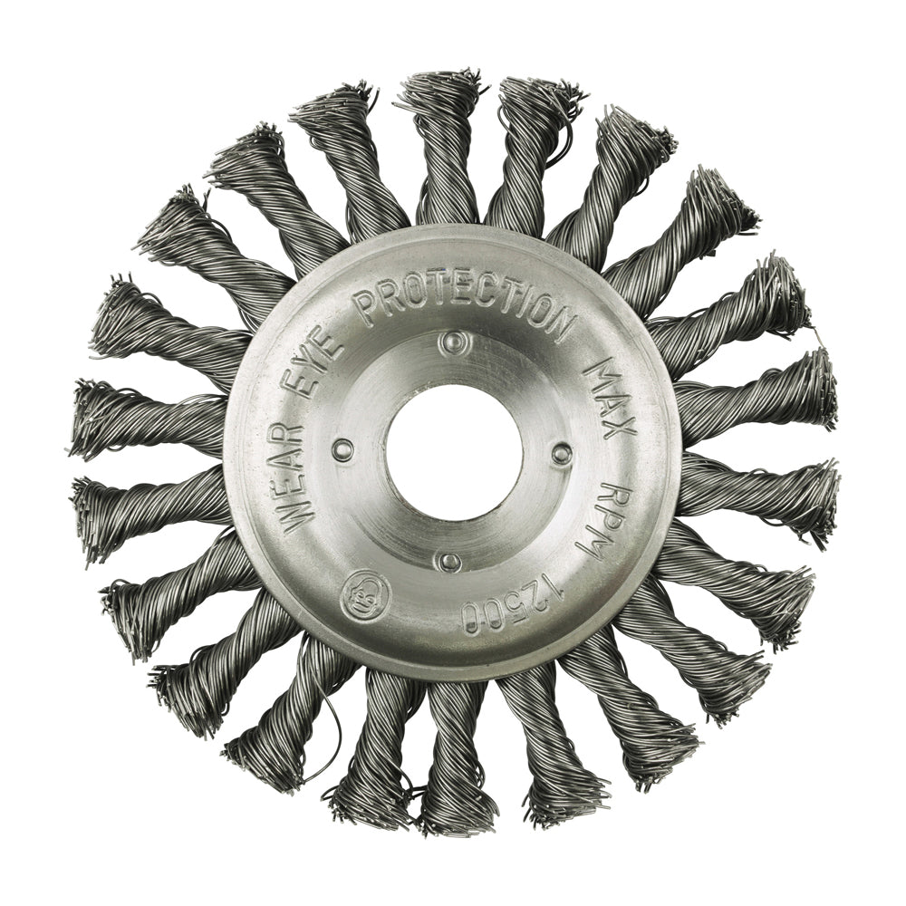 Wheel Brush - Twisted Knot Steel Wire | 125mm additional image 2