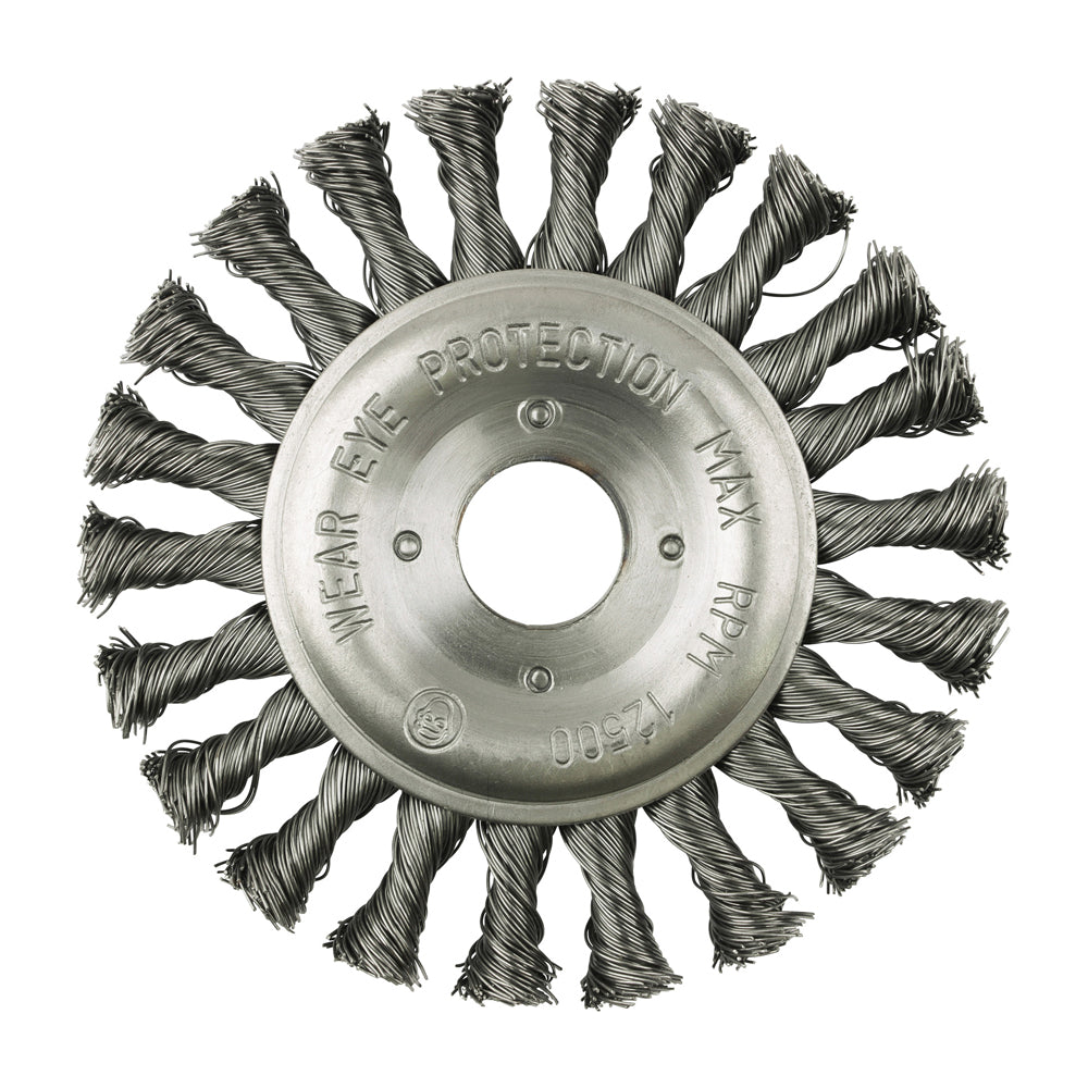 Wheel Brush - Twisted Knot Steel Wire | 125mm additional image 4