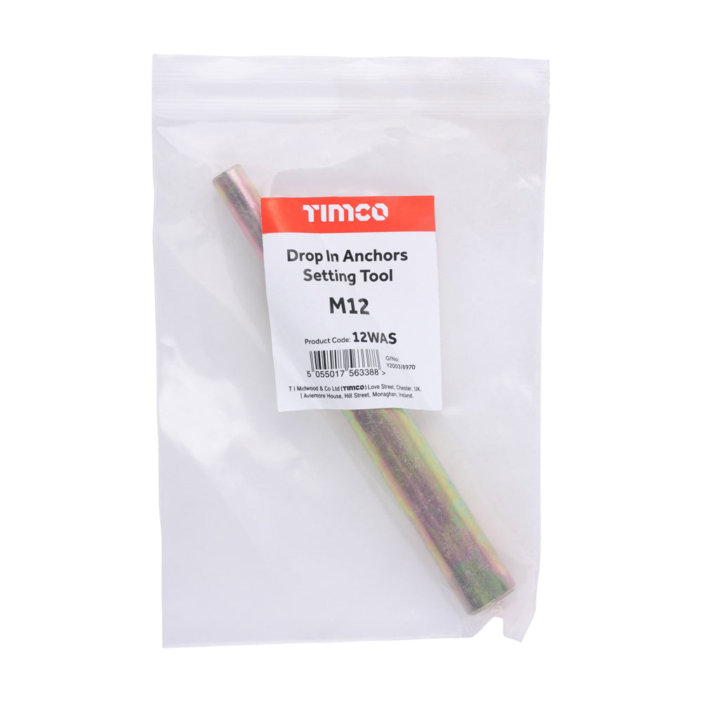 Drop In Anchors Setting Tool - Yellow | M12 additional image 2