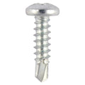 Window Fabrication Screws - Pan - PH - Self-Tapping Thread - Self-Drilling Point - Zinc | 4.2 x 16 product image