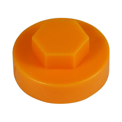 Hex Head Cover Caps - Tangerine | 19mm product image
