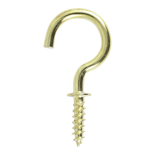 Cup Hooks - Round - Electro Brass | 19mm product image