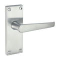 Victorian Straight Latch Handles - Satin Chrome | 114 x 42 product image