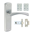 Zeta Latch Door Pack - Satin Chrome | Mixed product image