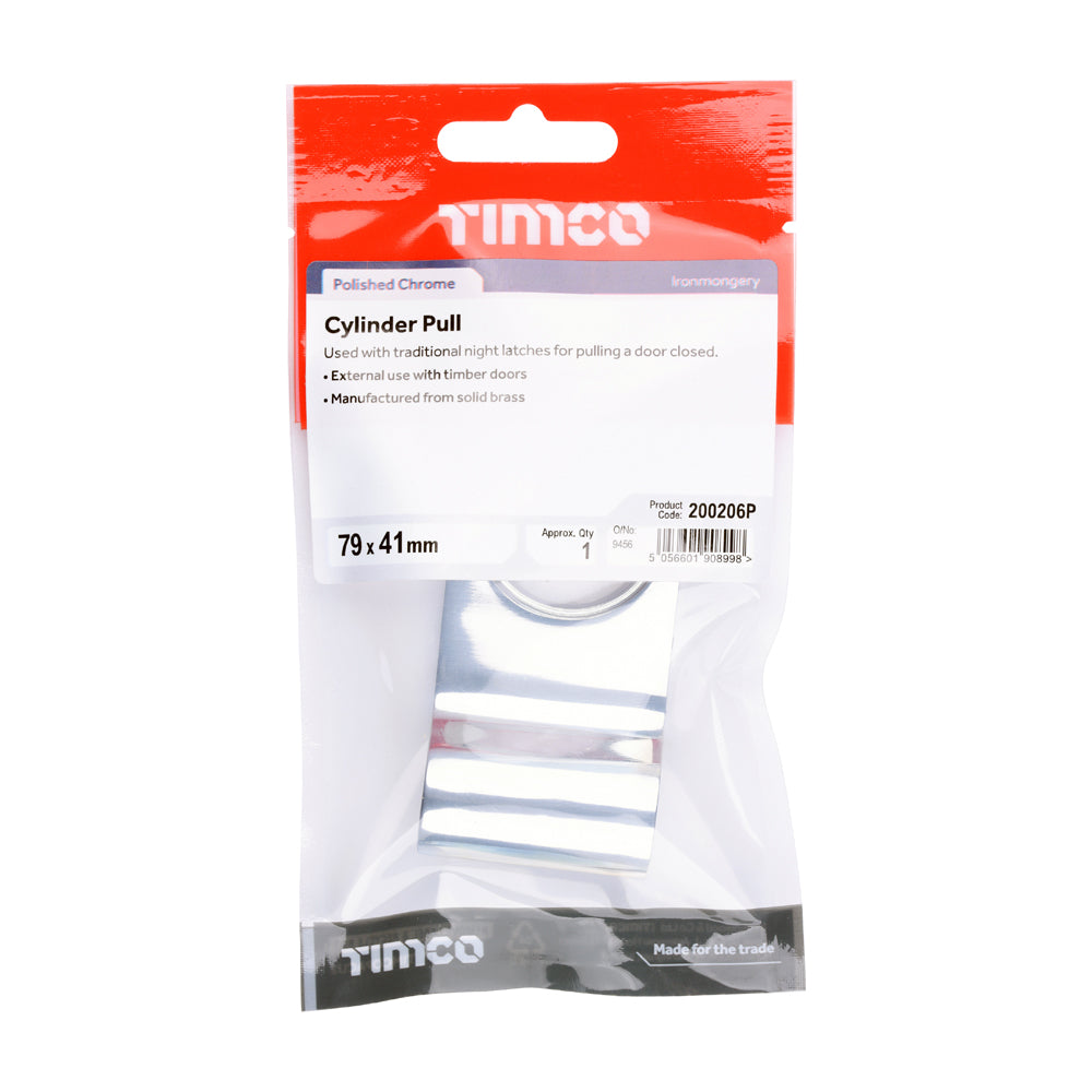 Cylinder Pull - Polished Chrome | 79 x 41 | TIMpac additional image 2