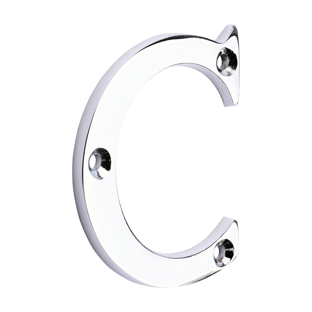 Door Letter C - Polished Chrome | 65mm | Bag product image
