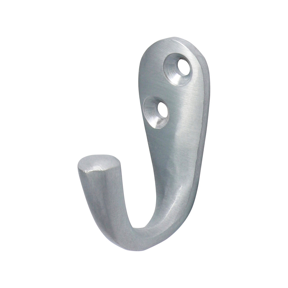 Single Robe Hook - Satin Chrome | 44 x 18mm | Tin product image