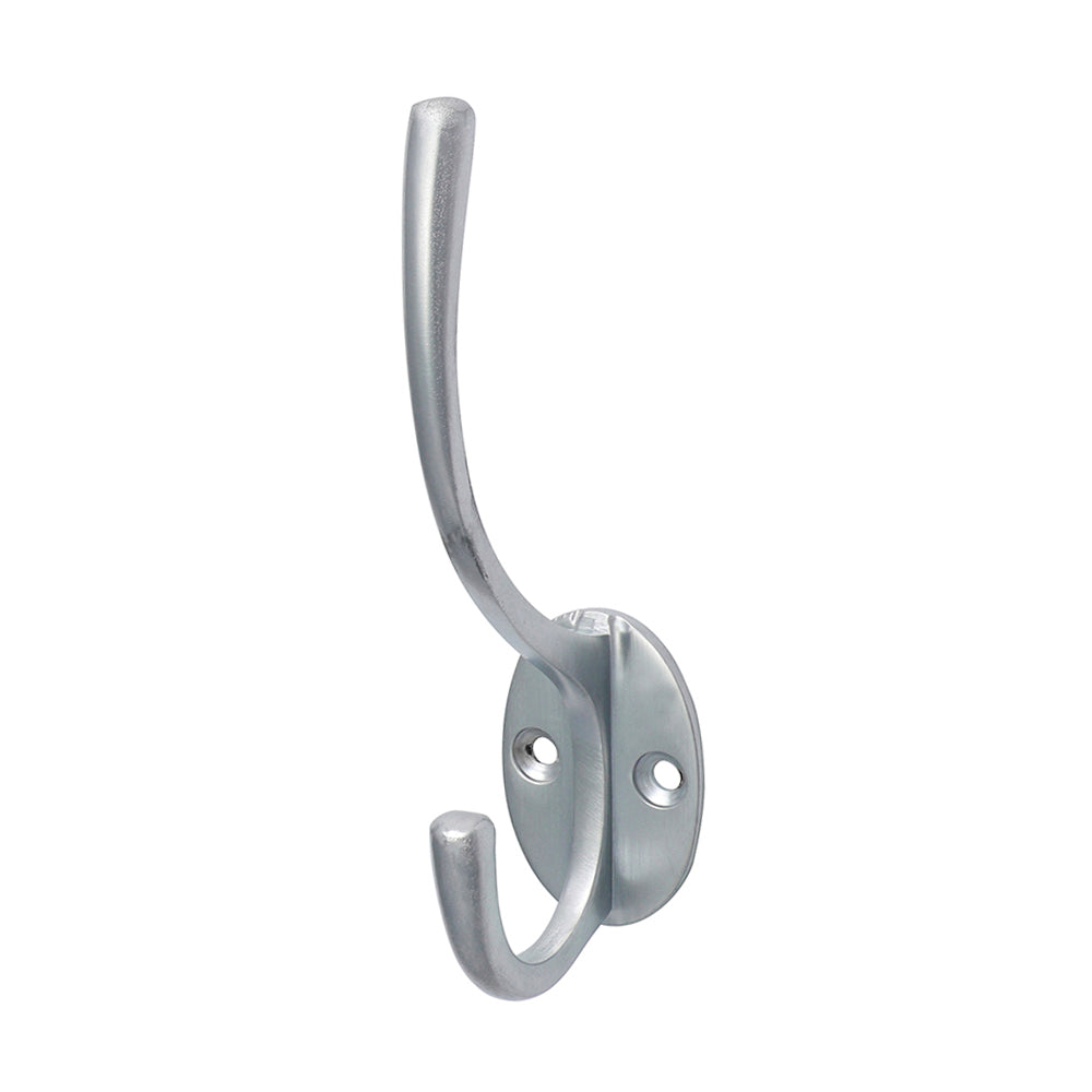 Hat & Coat Hook - Satin Chrome | 125 x 32mm | Tin product image