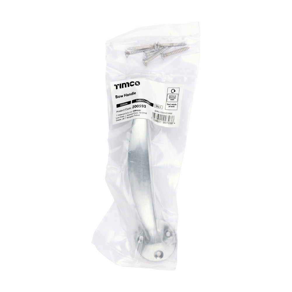 Bow Handle - Satin Chrome | 152mm | Bag additional image 2