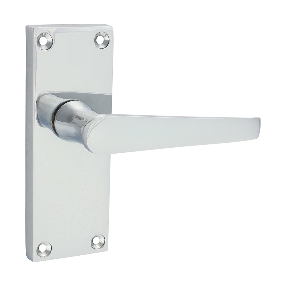 Victorian Straight Latch Handles - Polished Chrome | 114 x 42 product image