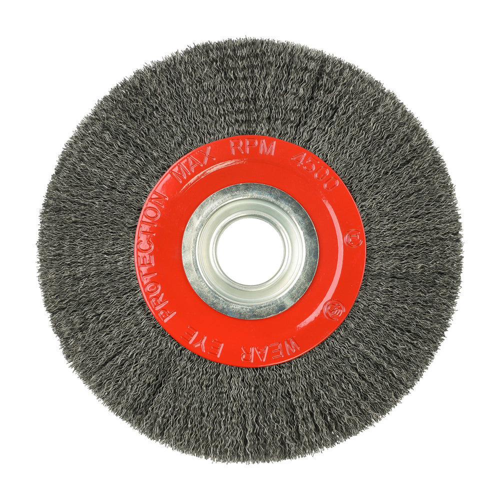 Wheel Brush with Plastic Reducer Set - Crimped Steel Wire | 200mm additional image 3