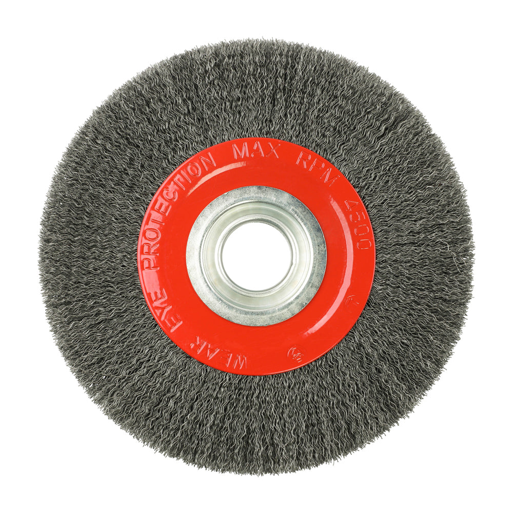 Wheel Brush with Plastic Reducer Set - Crimped Steel Wire | 200mm additional image 4