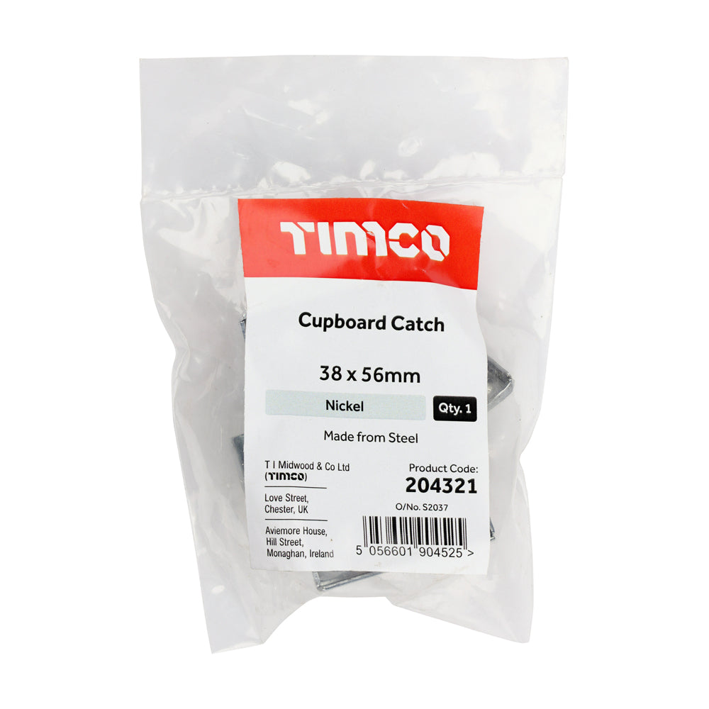 Cupboard Catch - Nickel | 38 x 56 | Bag additional image 2