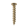Window Fabrication Screws - Countersunk with Ribs - PH - Single Thread - Gimlet Point - Yellow | 4.3 x 30 product image