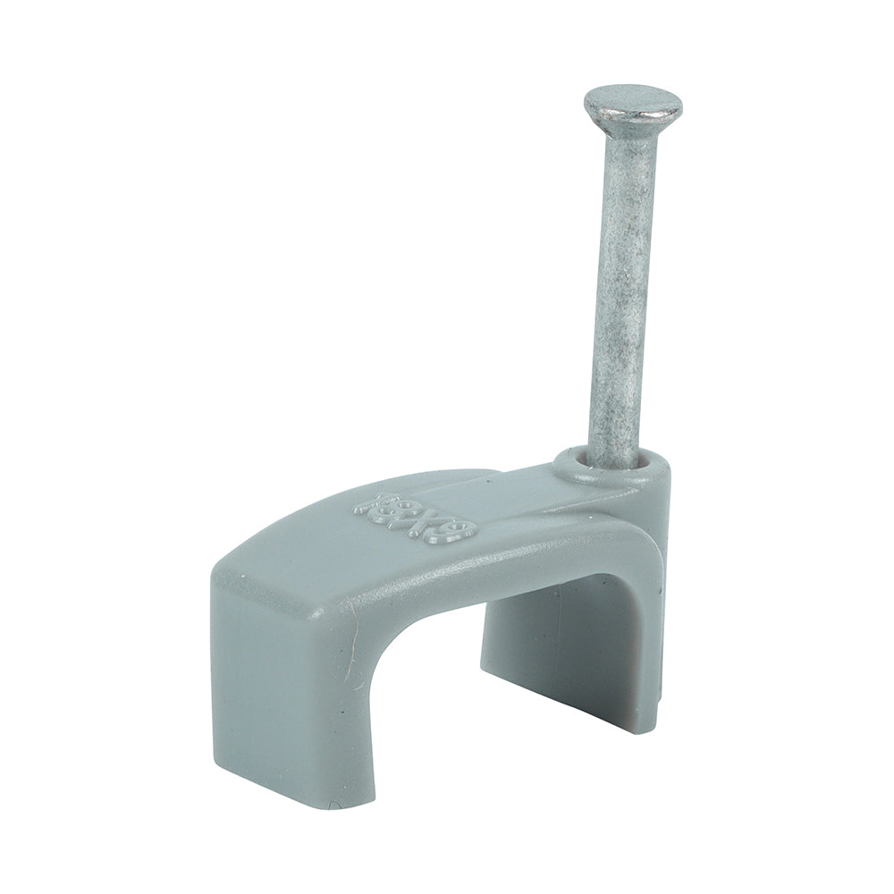 Flat Twin & Earth Cable Clips - Grey | To fit 10.0mm product image