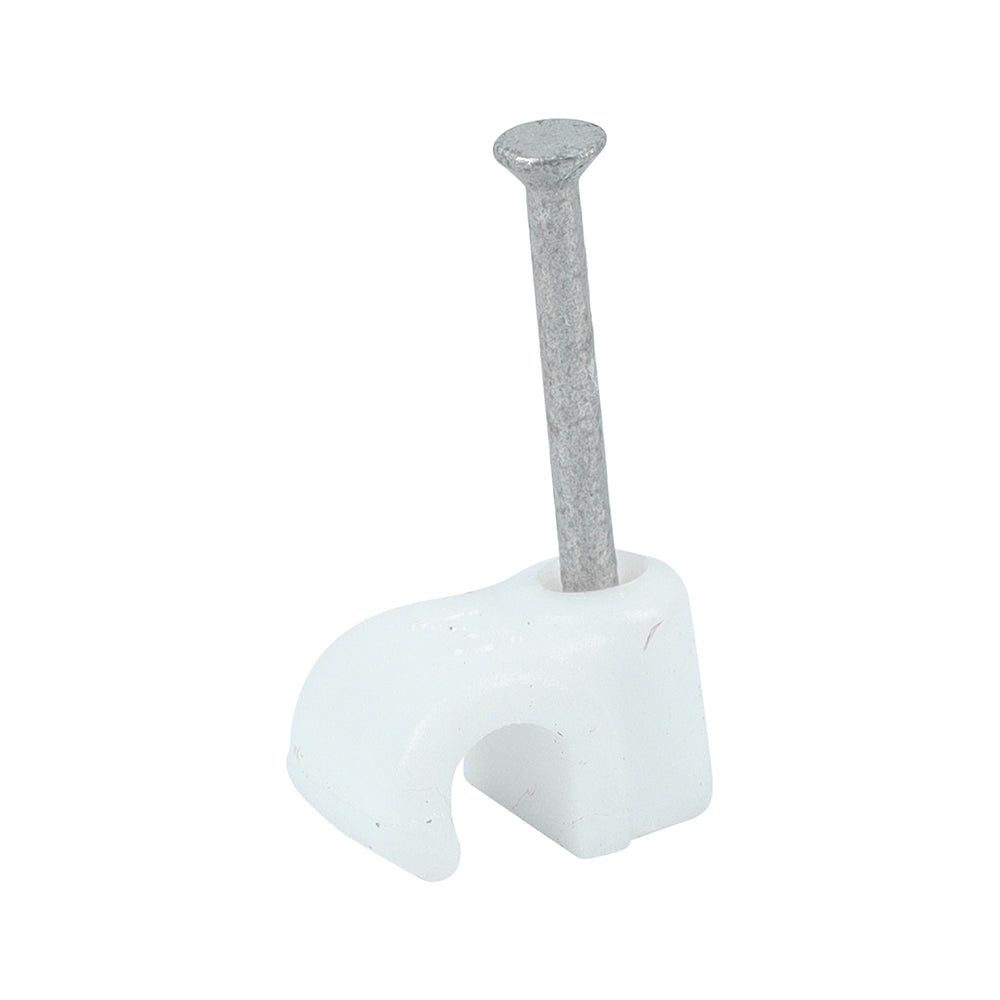 Round Cable Clips - White | To fit 4.5mm product image