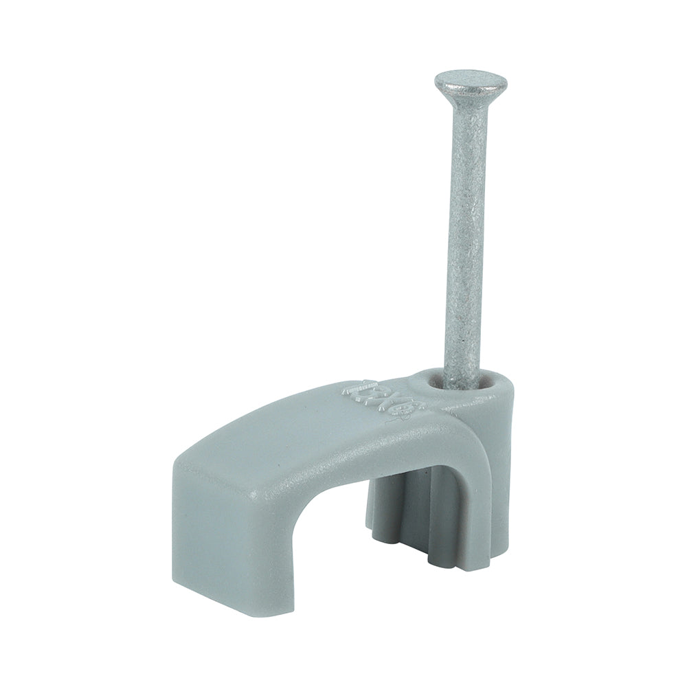Flat Twin & Earth Cable Clips - Grey | To fit 4.0mm product image