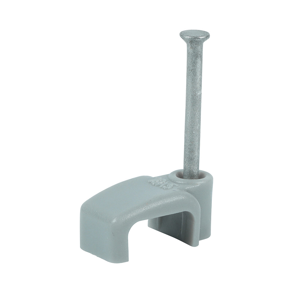 Flat Twin & Earth Cable Clips - Grey | To fit 2.5mm product image