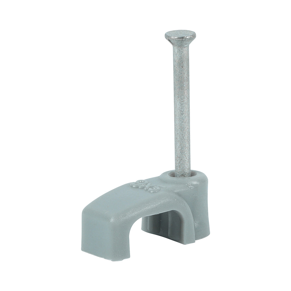 Flat Twin & Earth Cable Clips - Grey | To fit 1.5mm product image