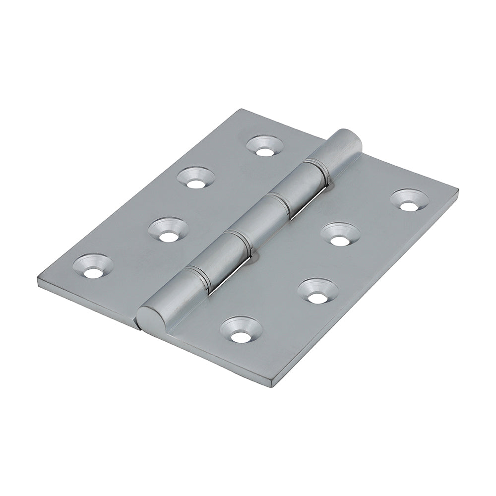 Double Stainless Steel Washered Butt Hinge - Solid Brass - Satin Chrome | 102 x 75 product image
