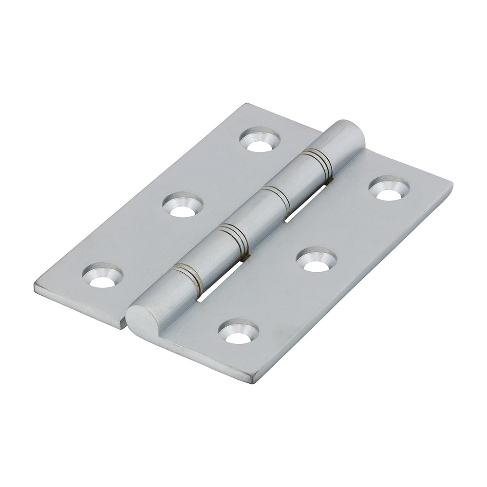 Double Stainless Steel Washered Butt Hinge - Solid Brass - Satin Chrome | 76 x 50 product image