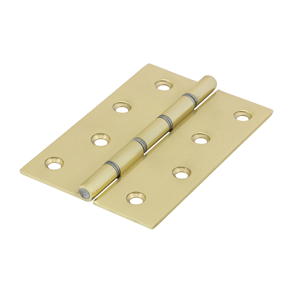 Double Steel Washered Butt Hinge - Solid Brass - Polished Brass | 102 x 67 | Bag | 1 Pairs | 234898 product image
