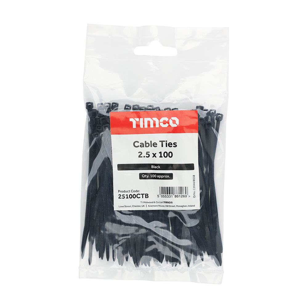 Cable Ties - Black | 2.5 x 100 additional image 2
