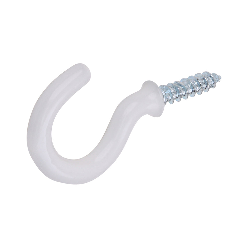Cup Hooks - Round - White | 25mm product image